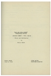 Moe Howard's 24pp. Script Dated July 1952 for The Three Stooges Film ''Tricky Dicks'' -- With Annotations & Signature by Moe & Additional 13pp. Script Changes, Call Sheets & Shot Lists -- Very Good